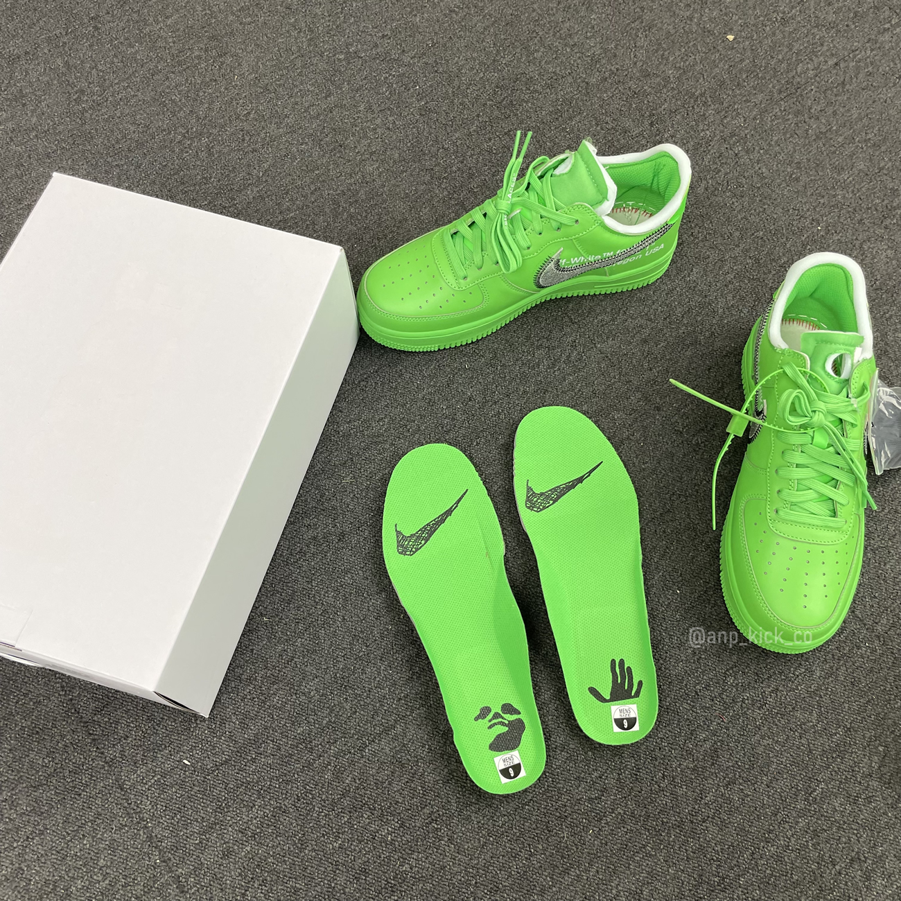 Off White Nike Air Force 1 Low Light Green (13) - newkick.vip